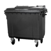 Мусорный контейнер 660 л. с крышкой (780*1370*1218) серый