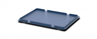 Крышка ящика полимерного многооборотного KLT (400*300) цвет темно синий фото в магазине Sklad102.ru