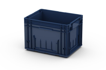 Ящик полимерный многооборотный R-KLT 4329 (396*297*280) цвет темно синий фото в магазине Sklad102.ru