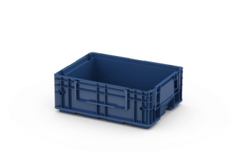 Ящик полимерный многооборотный R-KLT 4315 (396*297*147,5) цвет темно синий фото в магазине Sklad102.ru