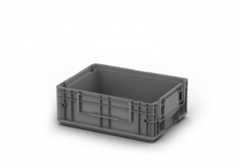 Ящик полимерный многооборотный RL-KLT 4147 (396*297*147,5) цвет серый фото в магазине Sklad102.ru