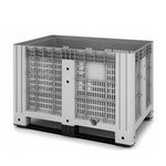 Цельнолитой пластиковый контейнер iBox 1200х800 (перфорированный, на полозьях)