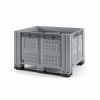 Контейнер iBox перфорированный на полозьях (1200*1000*780) цвет серый